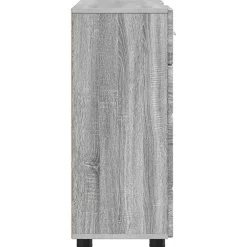 vidaXL Houten Kast Grijs Sonoma Bewerkt hout