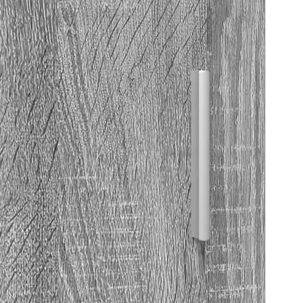 vidaXL Houten Kast Grijs Sonoma Bewerkt hout