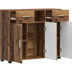 vidaXL Houten Kast Oudhout Bewerkt hout