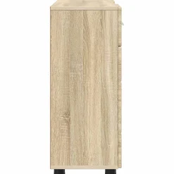 vidaXL Houten Kast Sonoma Eiken Bewerkt hout