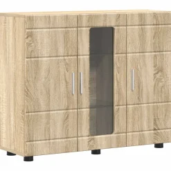 vidaXL Houten Kast Sonoma Eiken Bewerkt hout