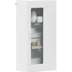 vidaXL Houten Kast Wit Bewerkt hout