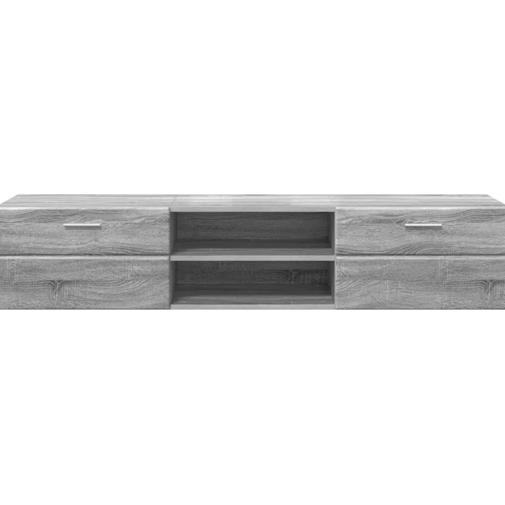 vidaXL Houten Kast 150 x 39 x 30 cm Grijs Sonoma Bewerkt hout