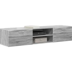 vidaXL Houten Kast 150 x 39 x 30 cm Grijs Sonoma Bewerkt hout