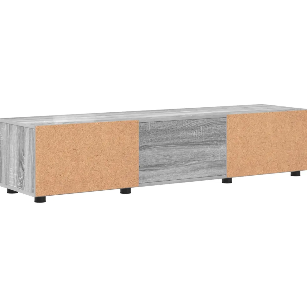 vidaXL Houten Kast 150 x 39 x 30 cm Grijs Sonoma Bewerkt hout