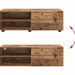 vidaXL Houten Kast 100,5 x 39 x 30 cm Oudhout Bewerkt hout
