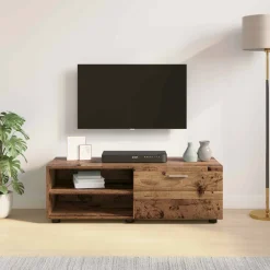 vidaXL Houten Kast 100,5 x 39 x 30 cm Oudhout Bewerkt hout