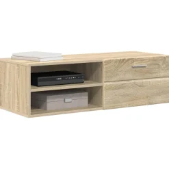 vidaXL Houten Kast 100,5 x 39 x 30 cm Sonoma Eiken Bewerkt hout