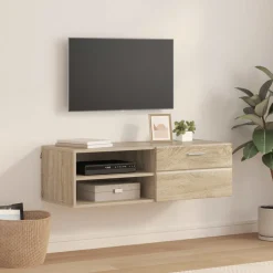 vidaXL Houten Kast 100,5 x 39 x 30 cm Sonoma Eiken Bewerkt hout