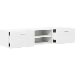 vidaXL Houten Kast 150 x 39 x 30 cm Wit Bewerkt hout