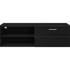 vidaXL Houten Kast 100,5 x 39 x 30 cm Zwart Bewerkt hout