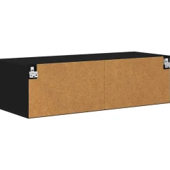 vidaXL Houten Kast 100,5 x 39 x 30 cm Zwart Bewerkt hout