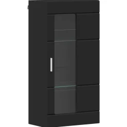 vidaXL Houten Kast Zwart Bewerkt hout