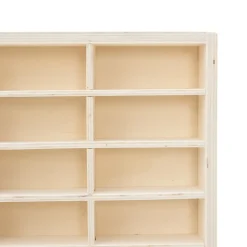 vidaXL Houten Verzamelaarsvitrine met 90 Vakken 50,5x4,5x79cm