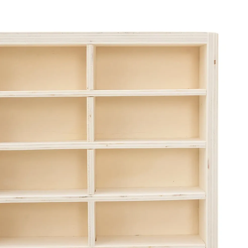 vidaXL Houten Verzamelaarsvitrine met 90 Vakken 50,5x4,5x79cm