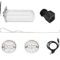 vidaXL Houtkachel met USB-ventilator 35,5x26x28 cm roestvrijstaal