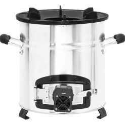 vidaXL Houtkachel met USB-ventilator 35,5x26x28 cm roestvrijstaal