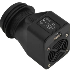 vidaXL Houtkachel met USB-ventilator 35,5x26x28 cm roestvrijstaal