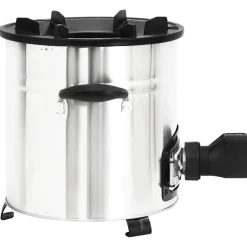 vidaXL Houtkachel met USB-ventilator 35,5x26x28 cm roestvrijstaal