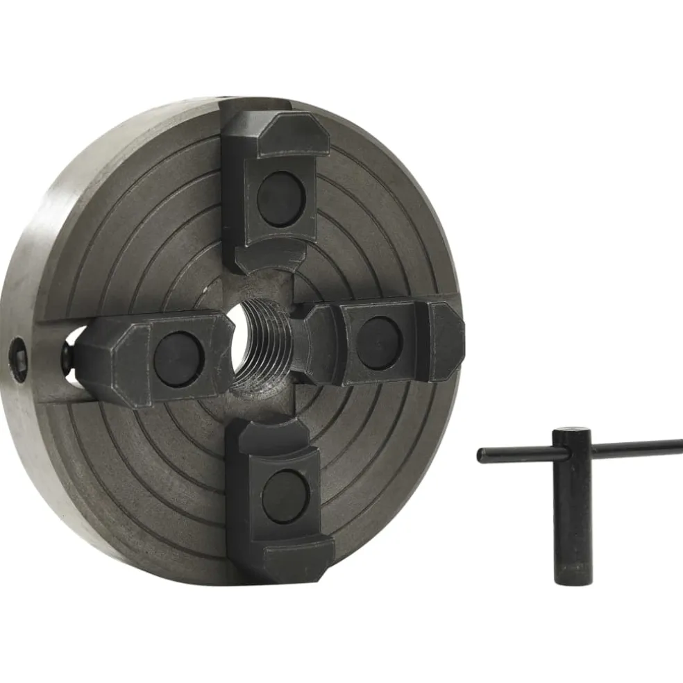 vidaXL Houtklauwplaat 4 bekken M33 verbinding 150x63 mm staal zwart