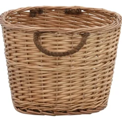 vidaXL Houtmand met handvatten 56x40x28 cm natuurlijk wilgenhout