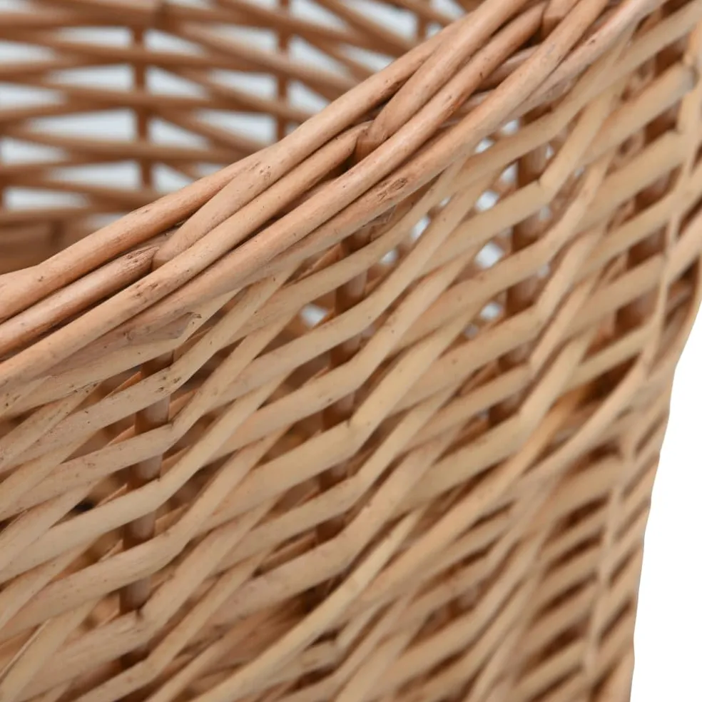 vidaXL Houtmand met handvatten 56x40x28 cm natuurlijk wilgenhout