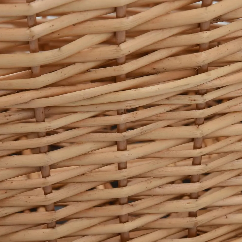 vidaXL Houtmand met handvatten 56x40x28 cm natuurlijk wilgenhout