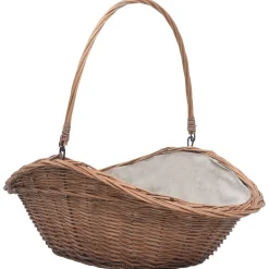 vidaXL Houtmand met handvat 60x44x55 cm natuurlijk wilgenhout