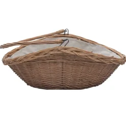 vidaXL Houtmand met handvat 57x46,5x52 cm wilgenhout bruin