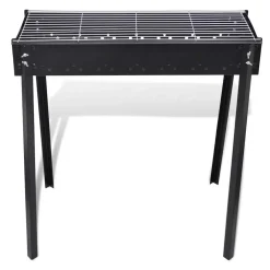 vidaXL Houtskoolbarbecue staand vierkant 75x28 cm