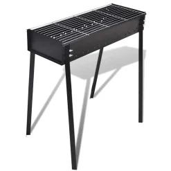vidaXL Houtskoolbarbecue staand vierkant 75x28 cm