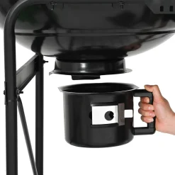 vidaXL Houtskoolgrill met Rookbuizen 91 x 71 x 107 cm Staal Zwart
