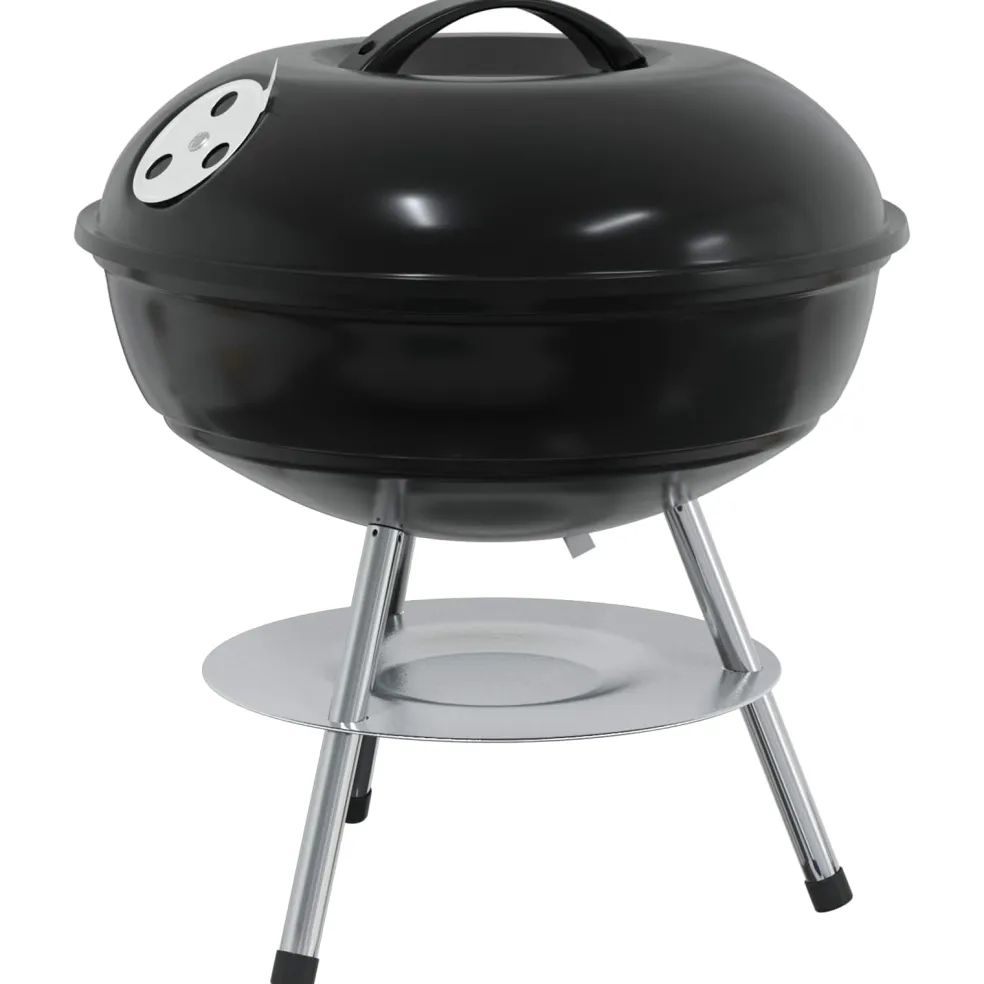vidaXL Houtskool Grill 36,5 x 36,5 x 40 cm Zwart