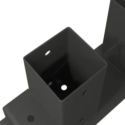 vidaXL Houtstapel Steun 2 st Antraciet 34 x 10 x 15 cm Staal