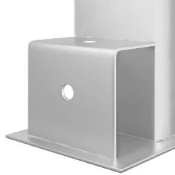 vidaXL Houtstapel Steun 12 st zilver 34 x 10 x 15 cm Staal