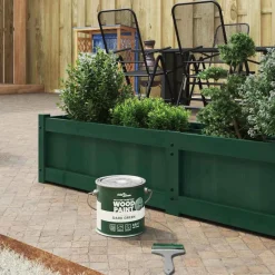 vidaXL Houtverf Groen 2,5 L Wandprint
