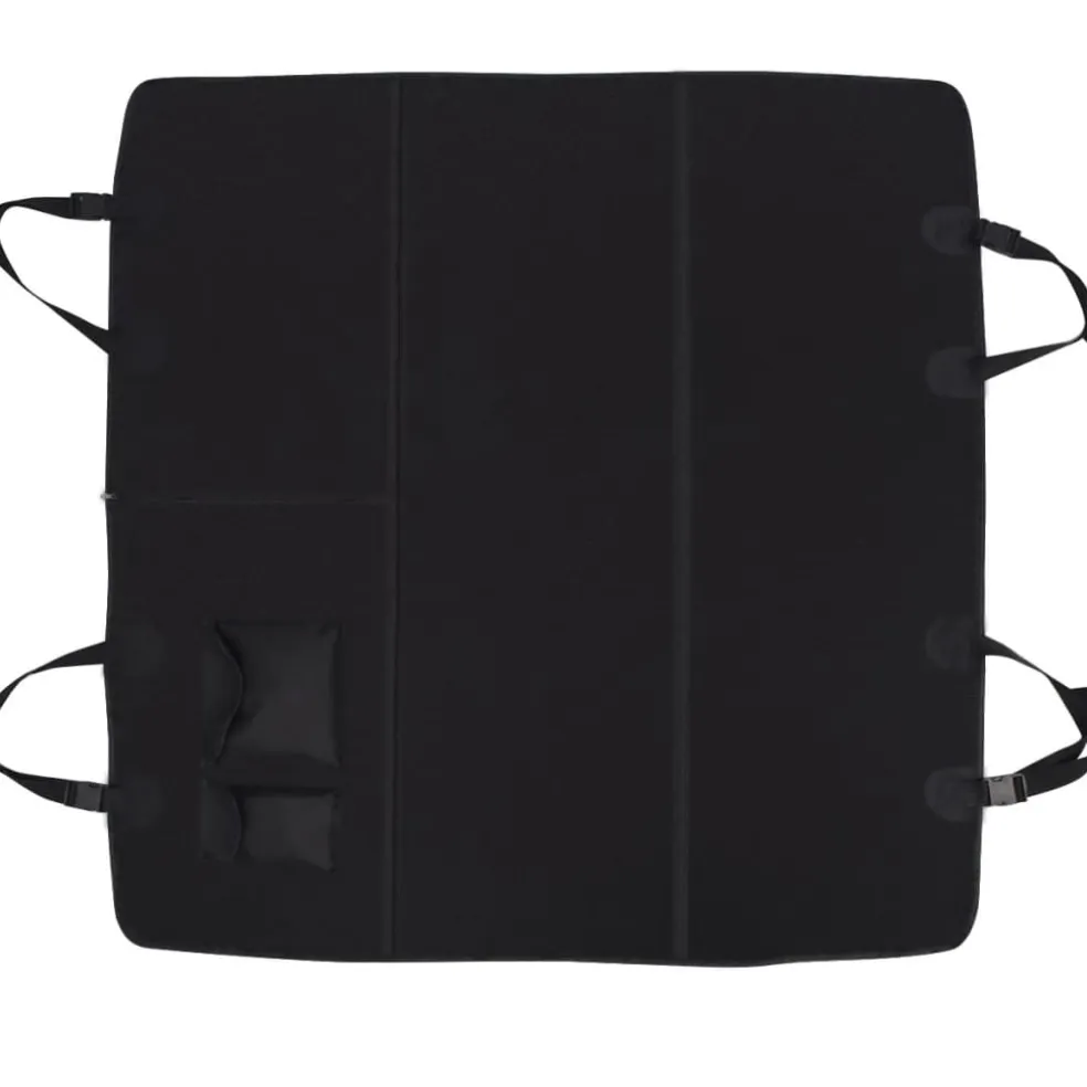 vidaXL Huisdieren achterbankhoes 148x142 zwart