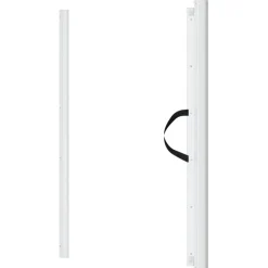 vidaXL Huisdierenhek uittrekbaar 82,5x125 cm wit