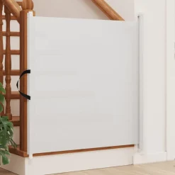 vidaXL Huisdierenhek uittrekbaar 82,5x125 cm wit