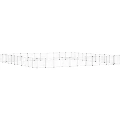 vidaXL Huisdierenkooi met deur 44 panelen 385x385x35 cm staal zwart