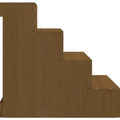 vidaXL Huisdierentrap 40x49x47 cm massief grenenhout honingbruin