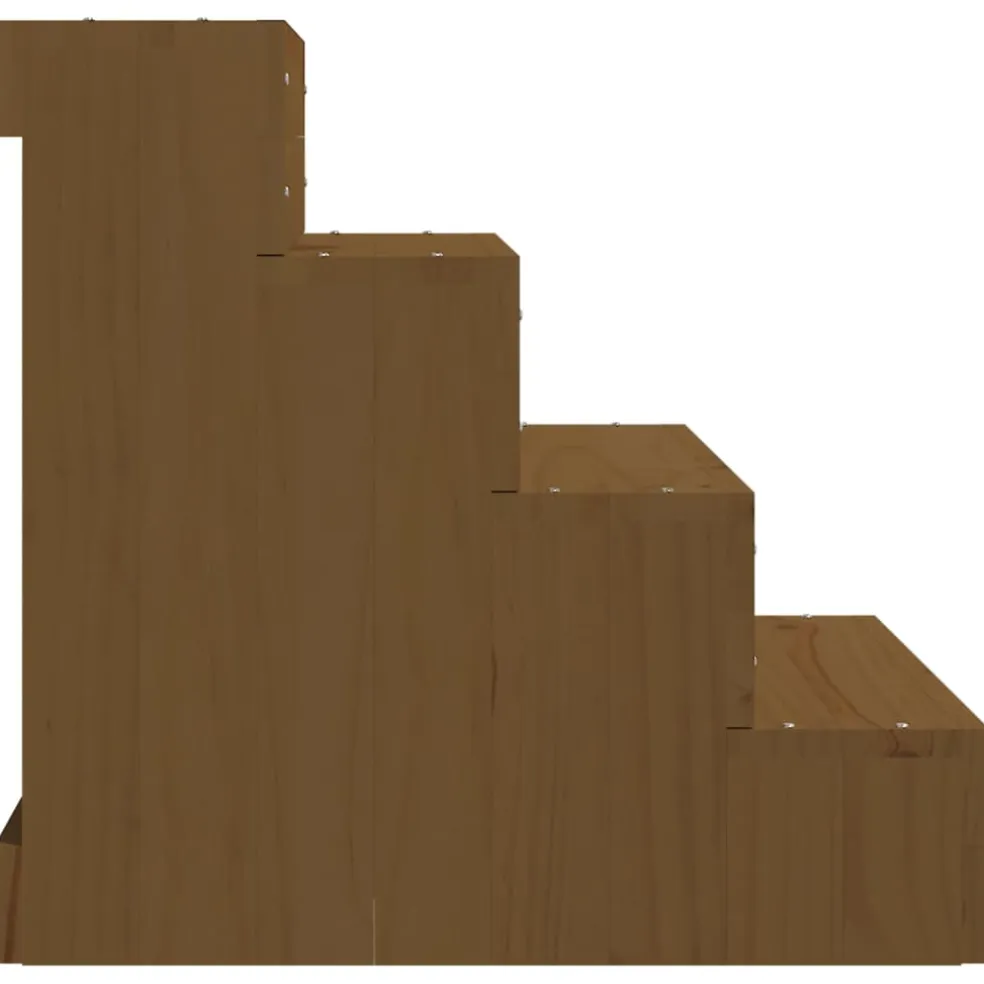vidaXL Huisdierentrap 40x49x47 cm massief grenenhout honingbruin
