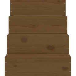 vidaXL Huisdierentrap 40x49x47 cm massief grenenhout honingbruin