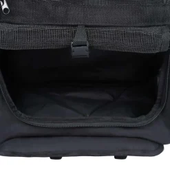 vidaXL Huisdierentrolley inklapbaar zwart