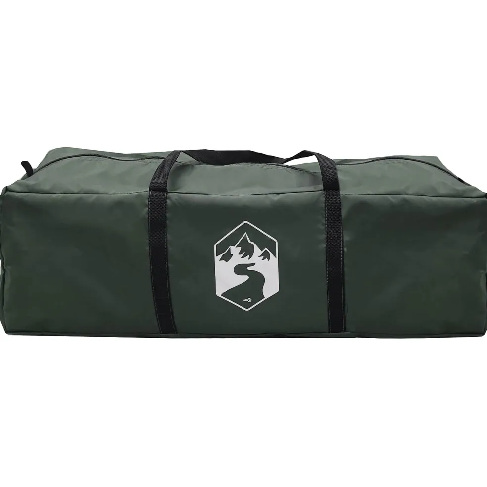 vidaXL Huisje Tent 4-persoons Legergroen Polyester