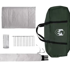 vidaXL Huisje Tent 4-persoons Legergroen Polyester