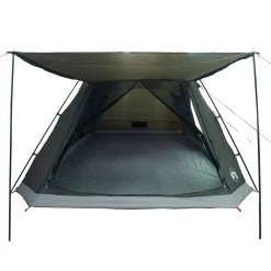 vidaXL Huisje Tent 12-persoons Leger groen Polyester en staal