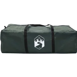 vidaXL Huisje Tent 12-persoons Leger groen Polyester en staal