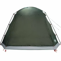 vidaXL Huisje Tent 12-persoons Leger groen Polyester en staal