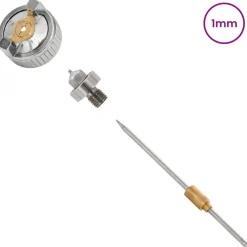 vidaXL HVLP Spuitpistool Mondstuk 0,8 mm Mondstuk zilver